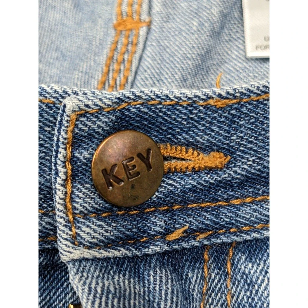 Key Mens Blue Denim Jeans Size 40 X 32 Cotton Blend